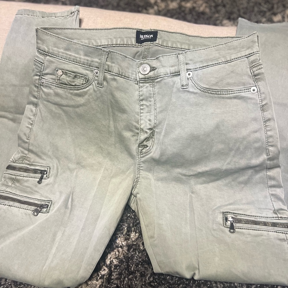 💚Hudson Mystic Supper Skinny Military Green Pants